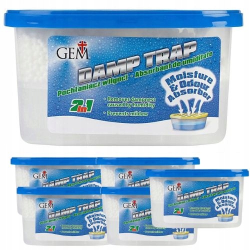Pochłaniacz wilgoci Gem Damp Trap 400 ml x 6 sztuk