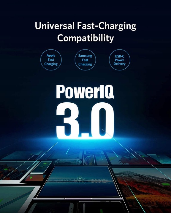 Ładowarka Samochodowa Anker PowerDrive III Duo 2xUSB-C 40W PoweriQ 3 PD QC