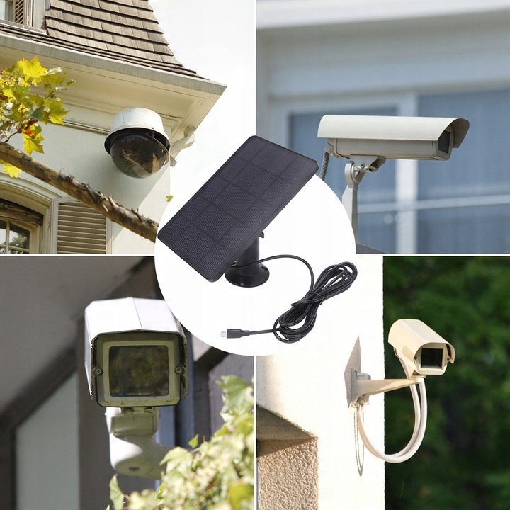 ŁADOWARKA DO PANELU SŁONECZNEGO DO KAMERY BEZPIECZEŃSTWA, CIĄGŁE ZASILANIE