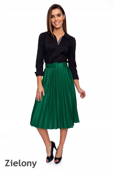 802___SPÓDNICA PLISOWANA PASEK GUMKA