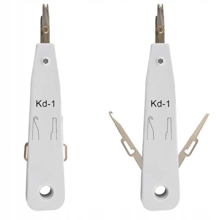 Tester RJ45 Zaciskarka Sieciowy Wciskacz Zestaw do Kabli Stripper Etui Wtyk