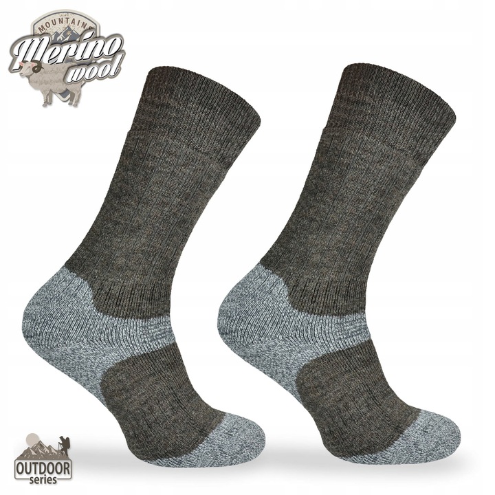 Grube zimowe skarpety trekingowe TRE9 – 80% merino