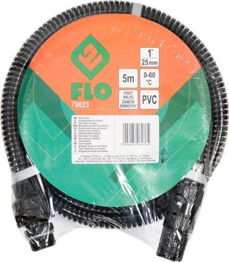 WĄŻ SSĄCY DO POMP I HYDROFORÓW 5m Z ZAWOREM 1 CAL