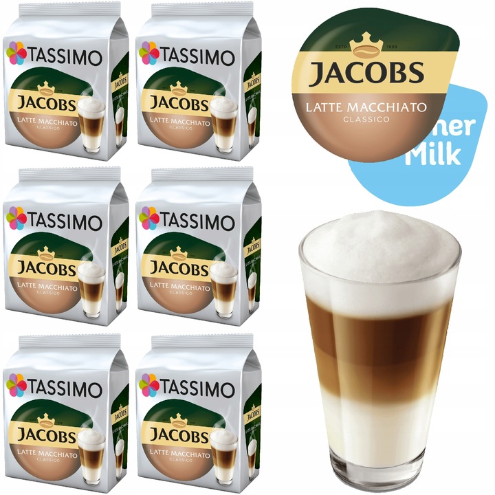 Kapsułki TASSIMO Latte Macchiato Classico 2 x 8