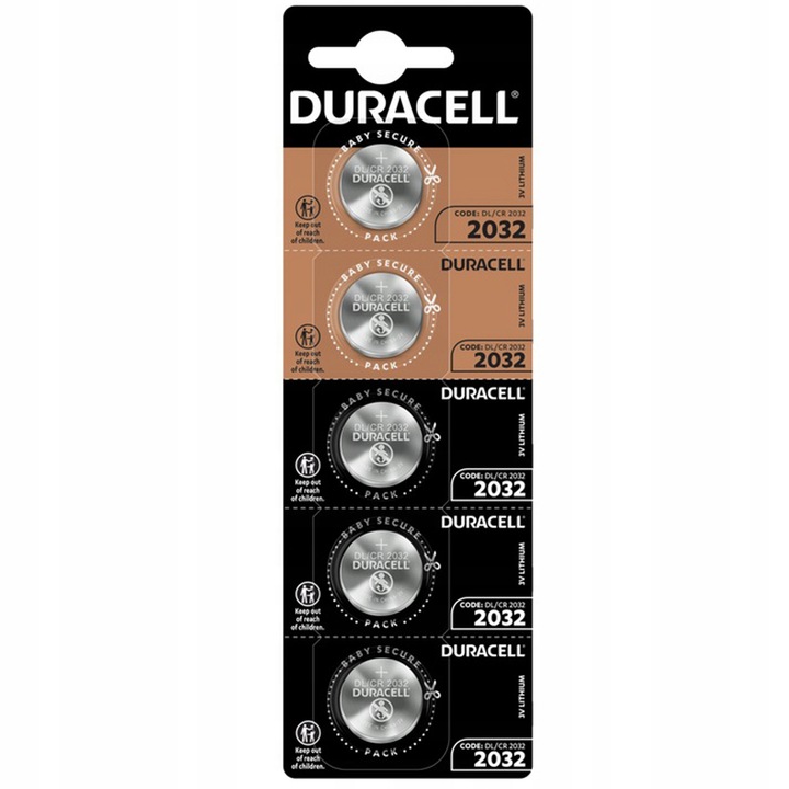 10x BATERIA SPECJALISTYCZNA DURACELL DL/CR 2032 LITOWA MINI 220mAh V: 3.0