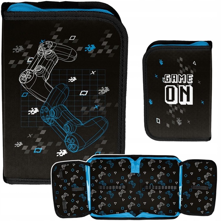 TORNISTER SZKOLNY ZESTAW 5-elem. dla chłopca GRACZA PADY GRY GAME PASO