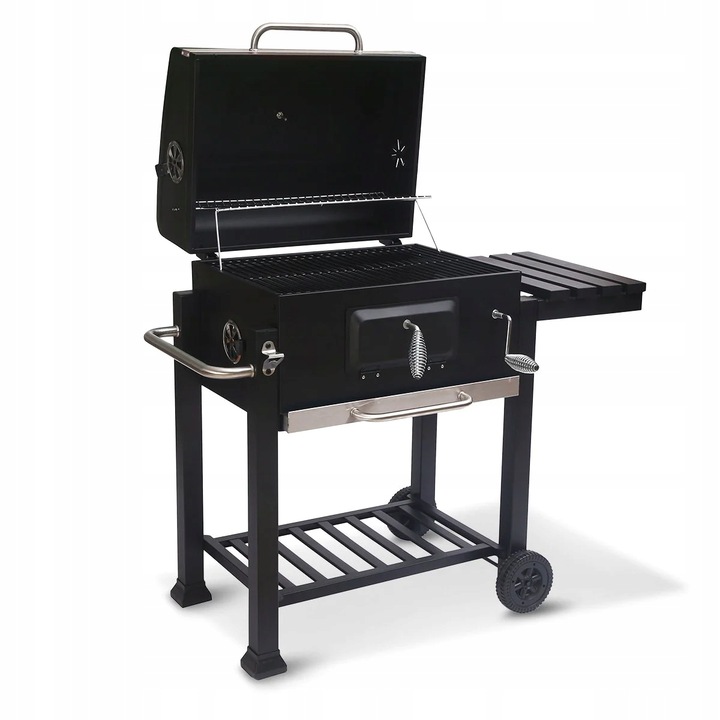 GRILL WĘGLOWY BBQ - ŻELIWNY RUSZT 57 x 43 cm