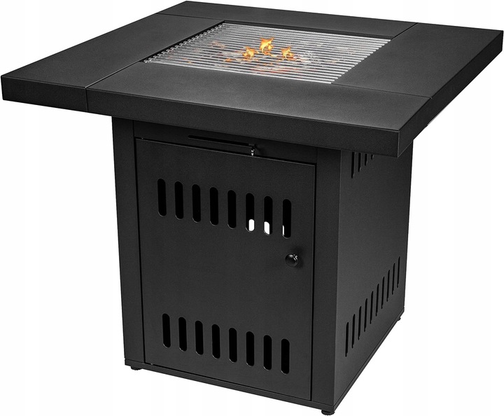 Grill Palenisko Węglowe Do Ogrodu Stół Ultranatura Ambiente Cube Czarny