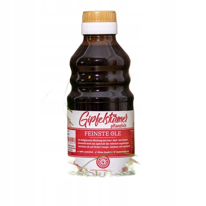 3w1 olej z czarnuszki, lniany i konopny 250 ml + pipeta dla psa na sierść