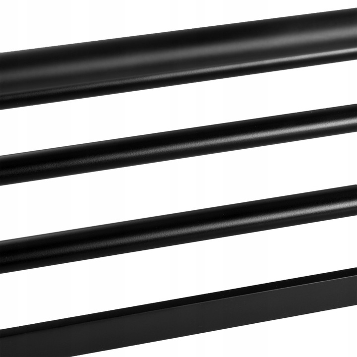 WIESZAK ŚCIENNY NA RĘCZNIKI ŁAZIENKOWY PÓŁKA DRABINKA DO ŁAZIENKI CZARNY