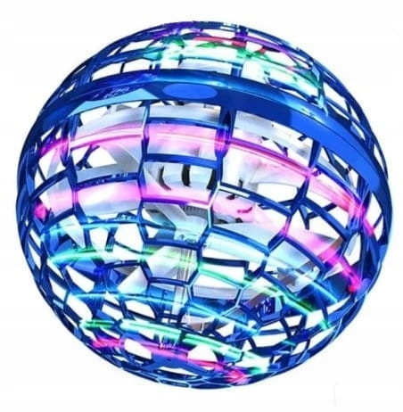 UCIEKAJĄCA KULA ZE ŚWIATŁEM PIŁKA LATAJĄCE UFO ŚWIECĄCA Z PILOTEM