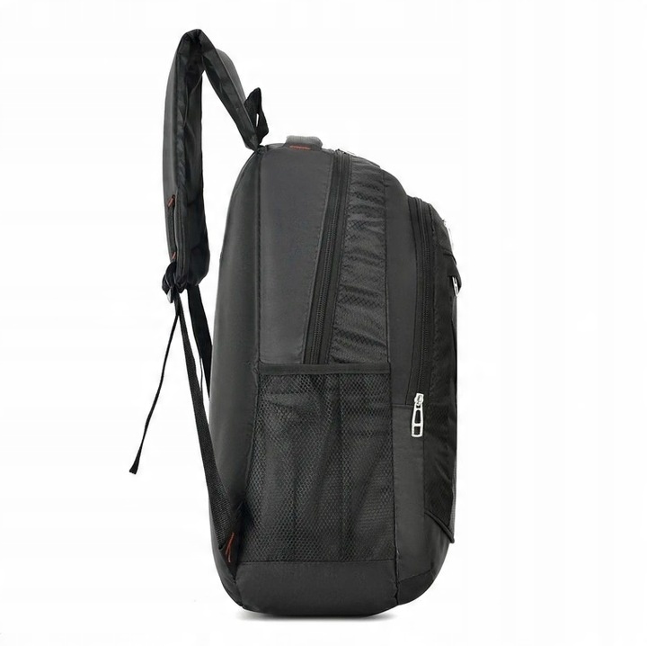 Plecak męski do pracy na laptopa szkolny młodzieżowy pojemny czarny solidny