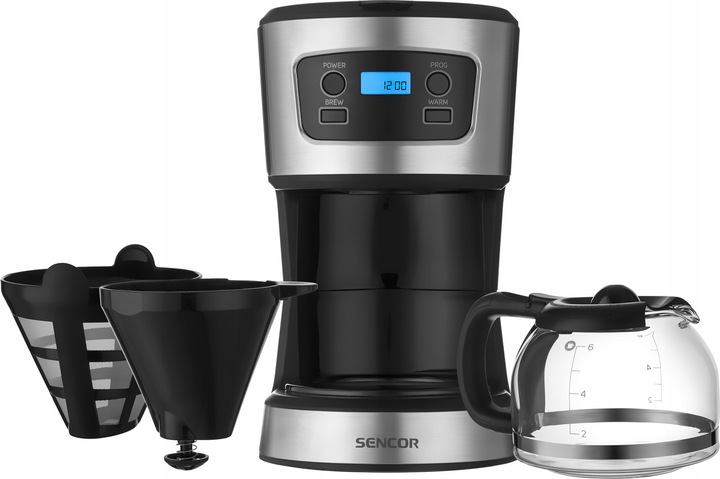 EKSPRES DO KAWY PRZELEWOWY Z WIELORAZOWYM FILTREM SENCOR 700W 0,75L