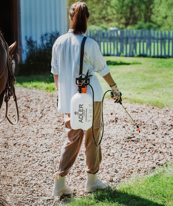 Ręczny OPRYSKIWACZ CIŚNIENIOWY Duża Pojemność 5L REGULACJA Zraszania Lanca