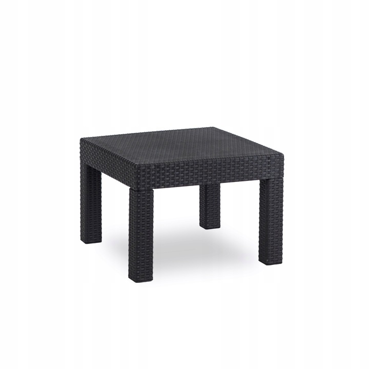 Zestaw Meble Ogrodowe Technorattan Na Taras Ogród Komplet Czarne FRESNO