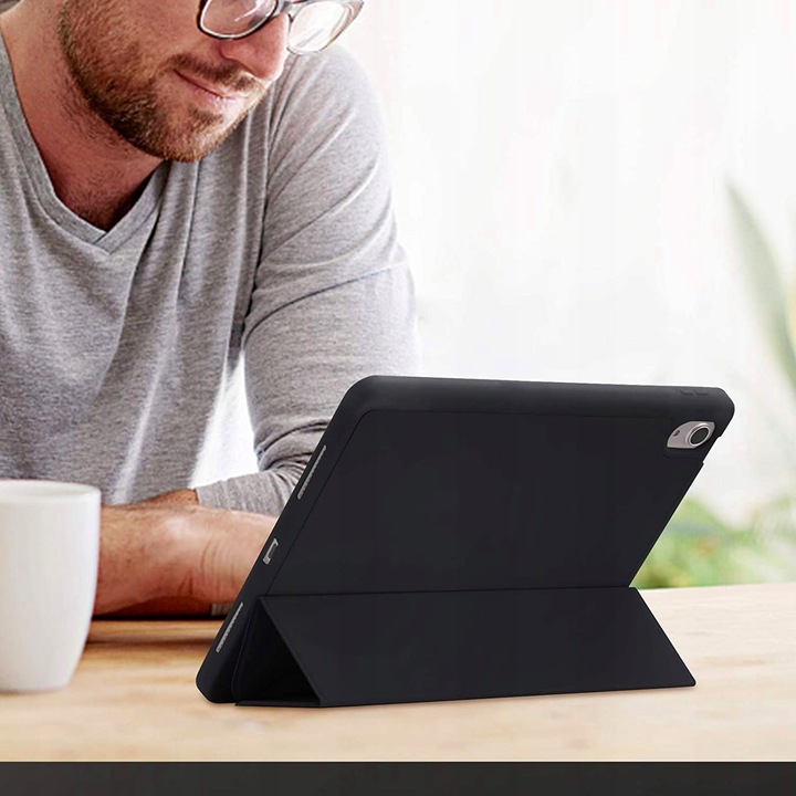 ETUI POKROWIEC CZARNY DO APPLE IPAD AIR 5 10.9'' 2022 A2589 A2591 A2588