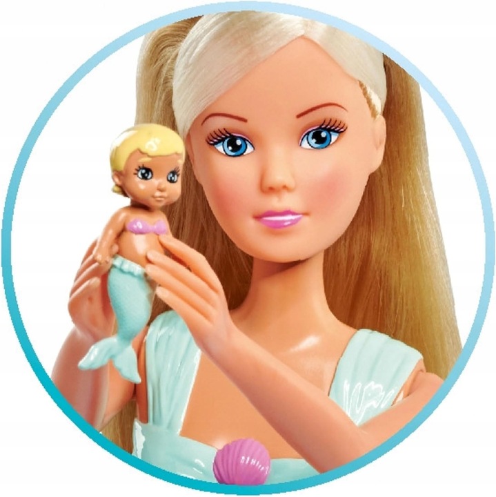 Simba Lalka syrenka Steffi w ciąży lalka jako ciężarna syrenka z Kevinem