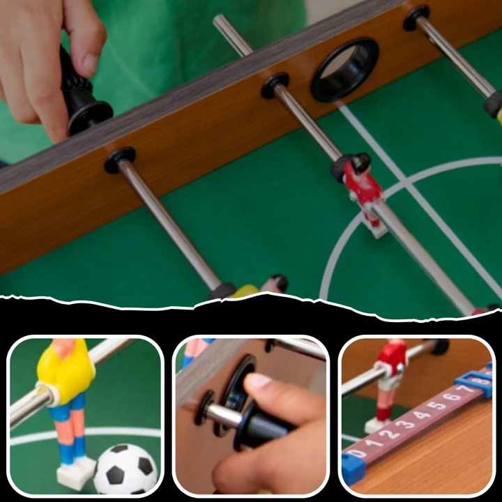 PIŁKARZYKI STOŁOWE PIŁKA NOŻNA STÓŁ DO PIŁKARZYKÓW 18 ZAWODNIKÓW