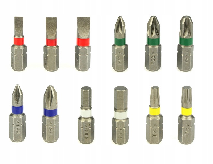 Wkrętak ręczny z grzechotką + 12 bitów BOSCH