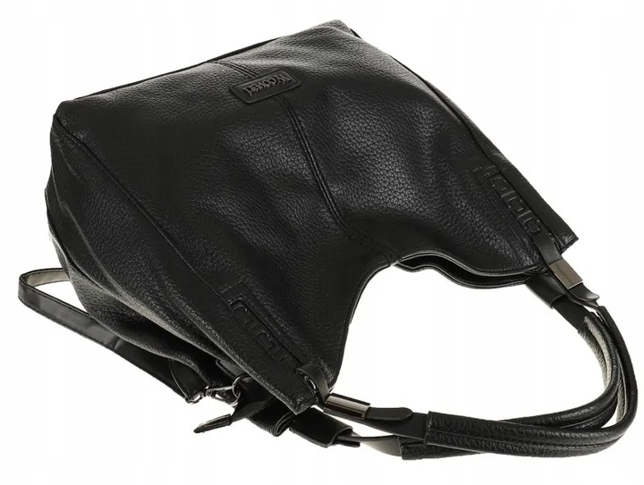 Torebka Damska listonoszka worek na ramię duża pojemna CWHS0581 Czarna