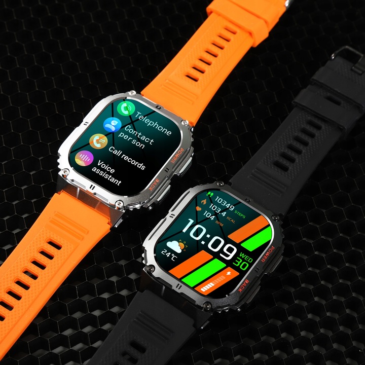 SMARTWATCH ZEGAREK MĘSKI MENU POLSKIE SPORT PULS ROZMOWY SMART WATCH AMOLED