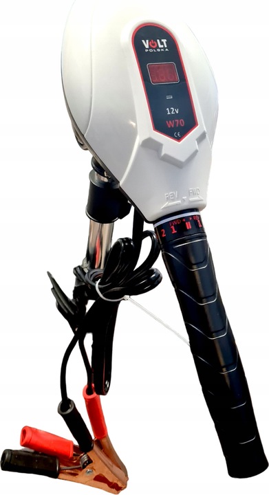 Silnik zaburtowy elektryczny Volt WICHER 70 12V 800W 8 biegów biało czarny