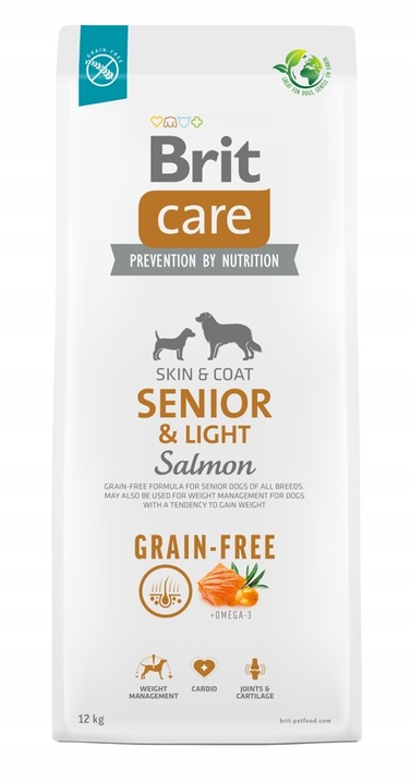 BRIT CARE Senior & Light Salmon 12kg