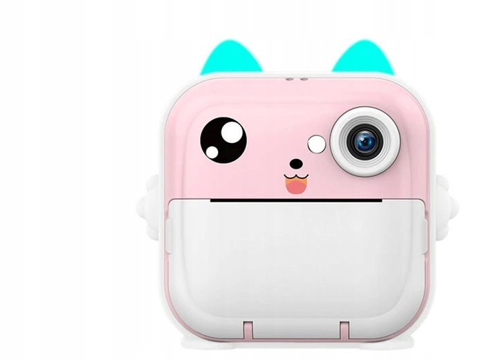 DRUKUŚ APARAT LCD CYFROWY NATCHMIASTOWY Z DRUKARKĄ DLA DZIECI GRY ROLKI