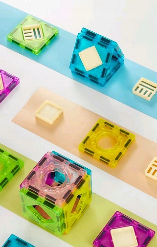 KLOCKI MAGNETYCZNE DLA DZIECKA 3D EDUKACYJNE TOR KULKOWY kulodrom