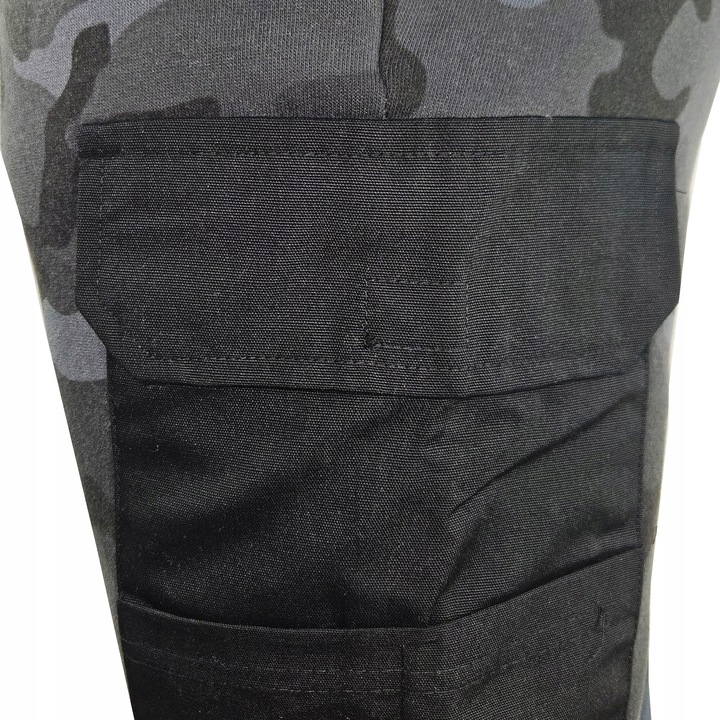 Lekkie Spodnie robocze DRESOWE nakolanniki odblaski DRESY WZMACNIONE bhp