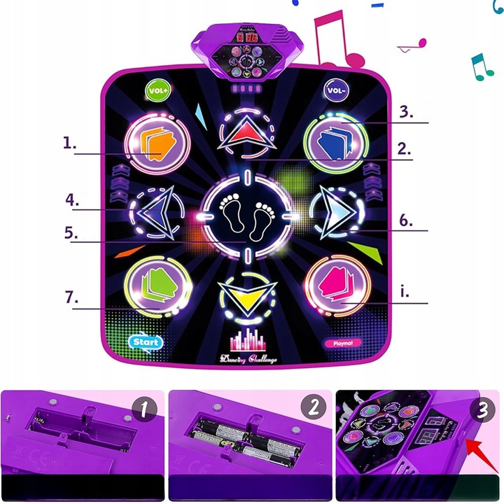 MATA DO TAŃCZENIA MUZYCZNA TANECZNA DLA DZIECI GRA INTERAKTYWNA TAŃCA ZABAW