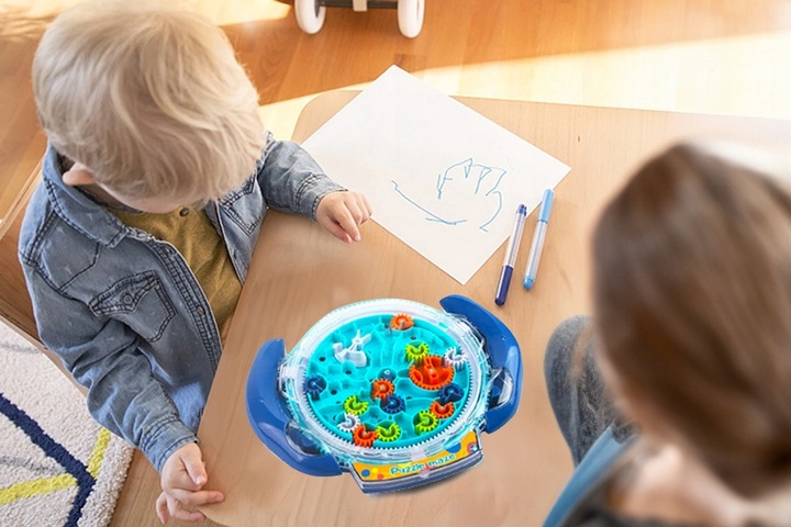 NAJLEPSZY PREZENT DLA 3 4 5 6 7 8 9 LATKA Gra logiczna Labirynt 3D ZABAWKA