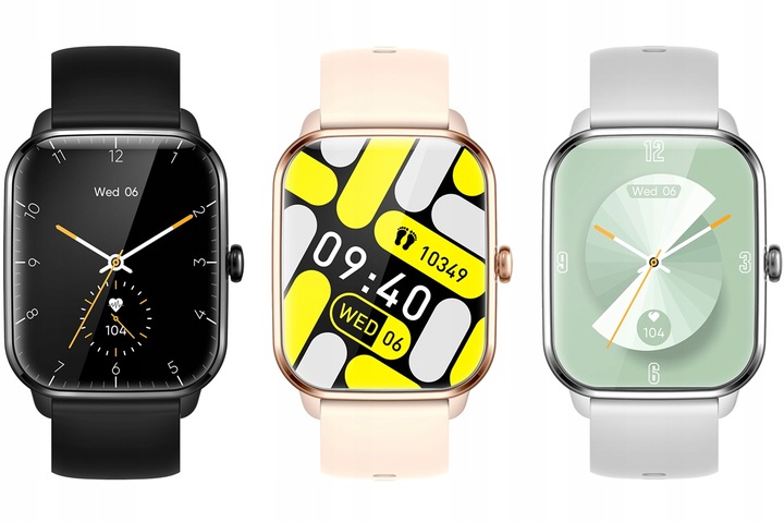 SMARTWATCH ZEGAREK DAMSKI ROZMOWY MENU PL PULS SPORT 2 PASKI SMART WATCH