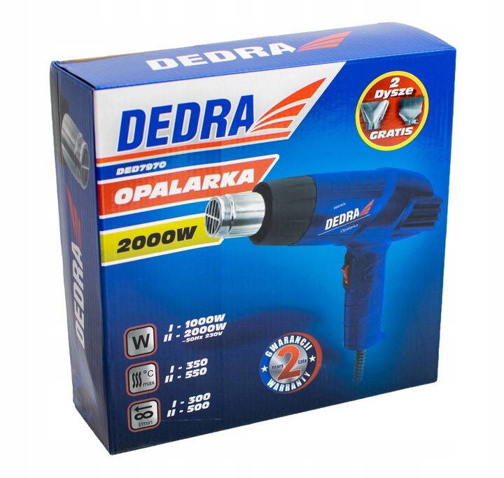 DEDRA OPALARKA ELEKTRYCZNA DED7970 II-biegi 2000W
