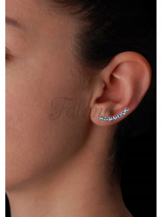 NAUSZNICE BŁĘKITNE GWIAZDY GWIAZDKI kn170 - 0,9