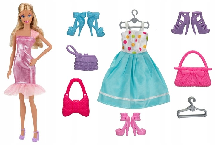 Szafa dla Lalek Garderoba dla Lalek Domek dla Lalek Akcesoria Lalka +GRATIS