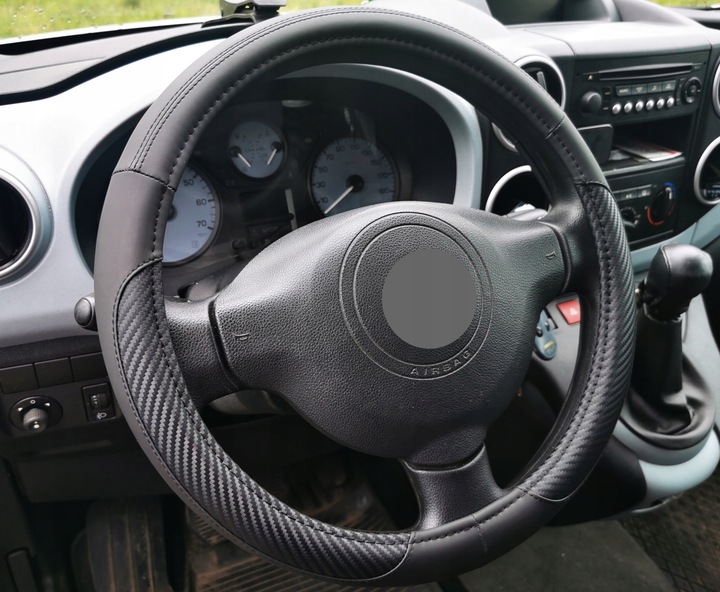 VW Golf 4 5 6 7 Jetta Passat B5 B6 B7 Polo UP! na kierownice skóra karbon