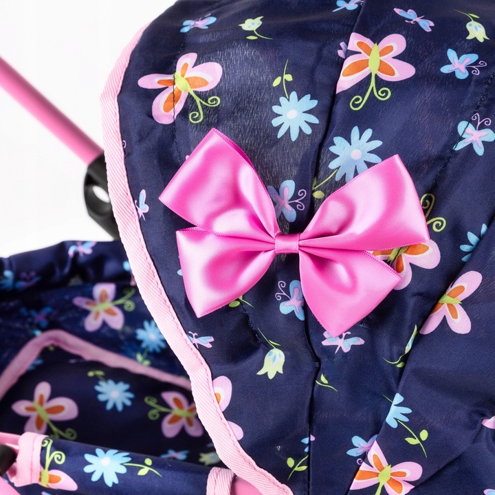 KINDERPLAY WÓZEK DLA LALEK GŁĘBOKI GONDOLA SKŁADANY DASZEK MIĘKKIE KOŁA