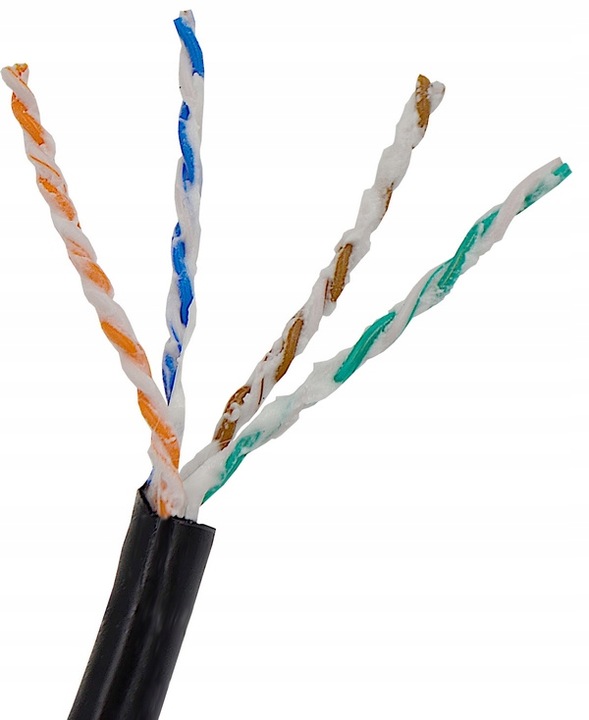 Kabel przewód skrętka UTP 5e żelowany ZIEMNY 50m