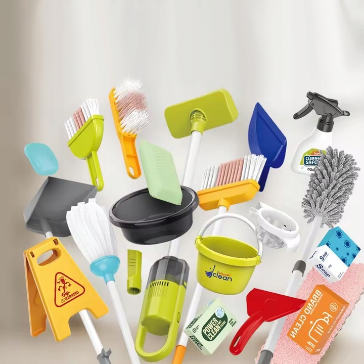 WÓZEK ODKURZACZ DUŻY ZESTAW DO SPRZĄTANIA MOP MATADI 29 AKC. DLA DZIECI