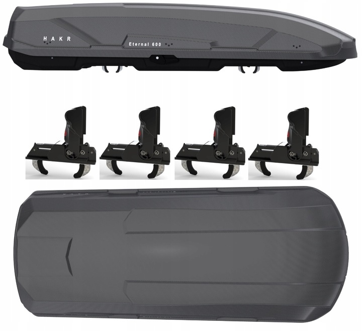 BAGAŻNIK DACHOWY BOX BOKS KUFER HAKR ETERNAL 600 L.