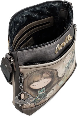 A152 Torebka Anekke listonoszka szeroki pas seria Real z dziewczynką