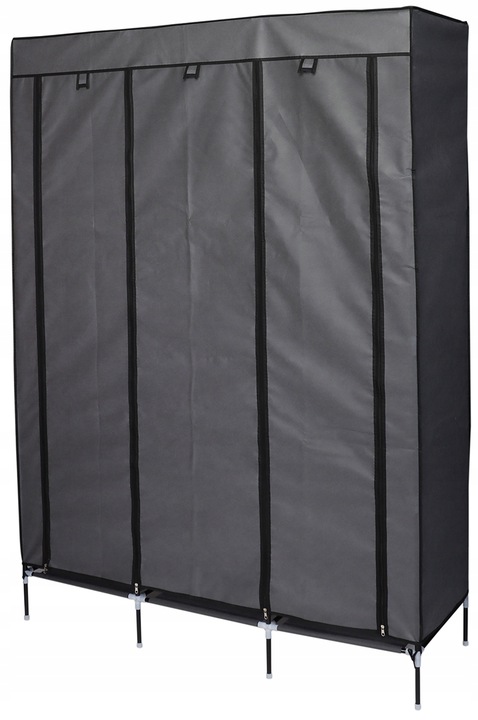 SZAFA Przenośnia tekstylna 8 półek pojemna 127X45X172CM turystyczna lekka