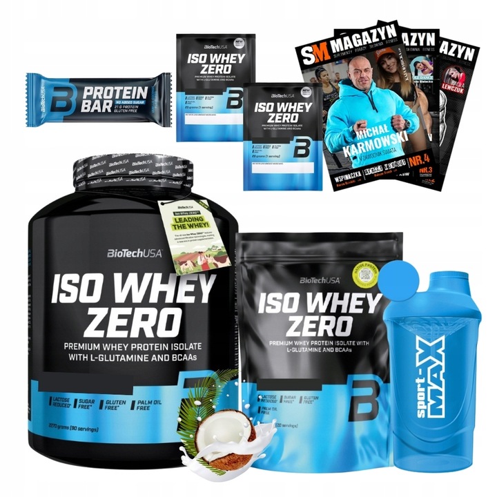 BIOTECH ISO WHEY ZERO 2270G IZOLAT BIAŁKA SERWATKI