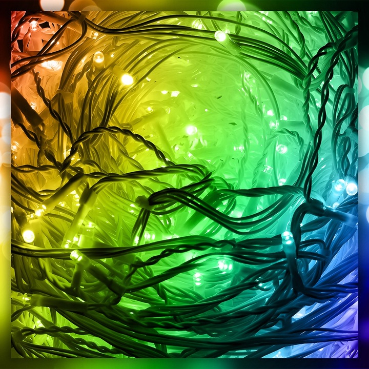 SOPLE LAMPKI CHOINKOWE ŚWIATEŁKA 300 LED 12M GRUBY KABEL FLASH ZEWNĘTRZNE