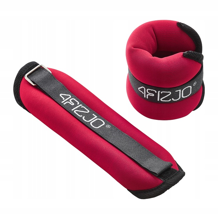 Obciążniki do ćwiczeń na kostki i nagdarstki 2 szt po 1 kg zapinane na rzep