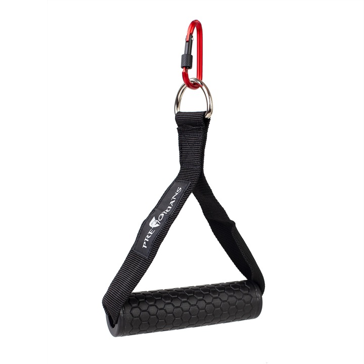 UCHWYT DO WYCIĄGU GÓRNEGO DOLNEGO ATLASU Z KARABIŃCZYKIEM 2szt