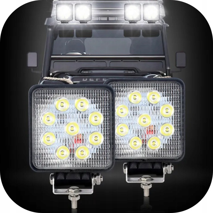LAMPA LEDOWA ROBOCZA IP 65 SZPERACZ LED 12V LAMPY HALOGENY SAMOCHODOWE