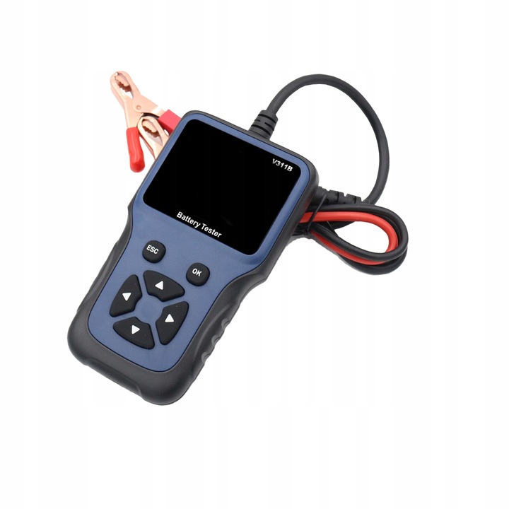 TESTER SKANER MIERNIK CYFROWY AKUMULATORÓW BATERII USB C 12V LCD 10 - 250AH