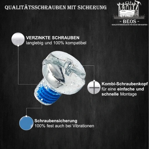 NOŻE DO PARKSIDE ROBOTA KOSZĄCEGO PMRA PMRDA A1 TYTANOWE PREMIUM 9 szt.